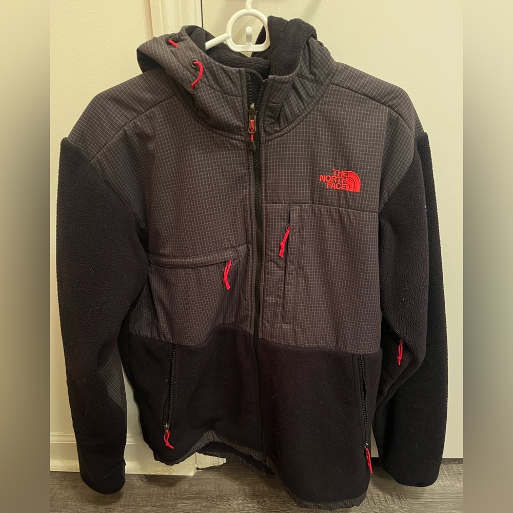 The North Face Black Hooded Fleece Winter Jacket